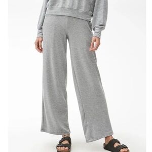 Michael Stars Heather Grey Juniper Wide-Waistband Pocket Lounge Pants Size S